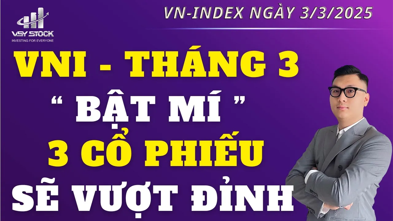 Outline Video Nhận định thị trường | Chứng khoán ngày 3/3: Vnindex cơ hội tháng 3, 3 cổ phiếu mạnh sẽ vượt đỉnh
