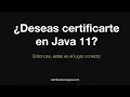 Certificate en Java 11 1Z0-819 AQUI