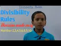 Divisibility Rules for class 5 Division of numbers Unlock Your Learning Maths for juniors