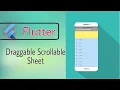 Flutter 7 DraggableScrollableSheet
