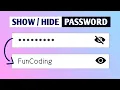Password Toggle With HTML CSS Javascript Hindi Tutorial