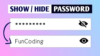 Password Toggle With HTML CSS Javascript Hindi Tutorial