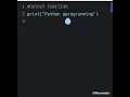 Print function in python