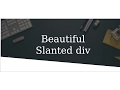 Make Slanted rotated tilted skewed div using css