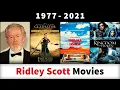 Ridley Scott Movies 1977-2021 - Filmography