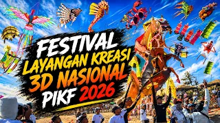 Festival Layangan Kreasi 3D Nasional PIKF Pantai Parangkusumo Bantul Jogja - Flying 3D Kite