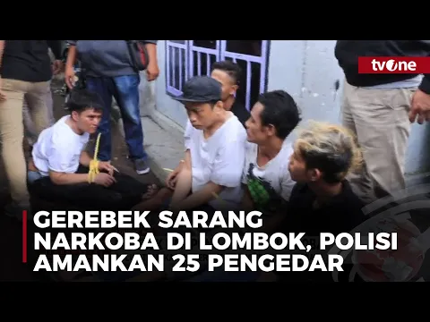 Detik-detik Petugas Gabungan Gerebek Kampung Narkoba