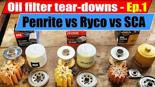 Penrite vs Ryco vs Supercheap oil filter review - WHICH IS BEST Oil Filter Tear-Down Episode 1
