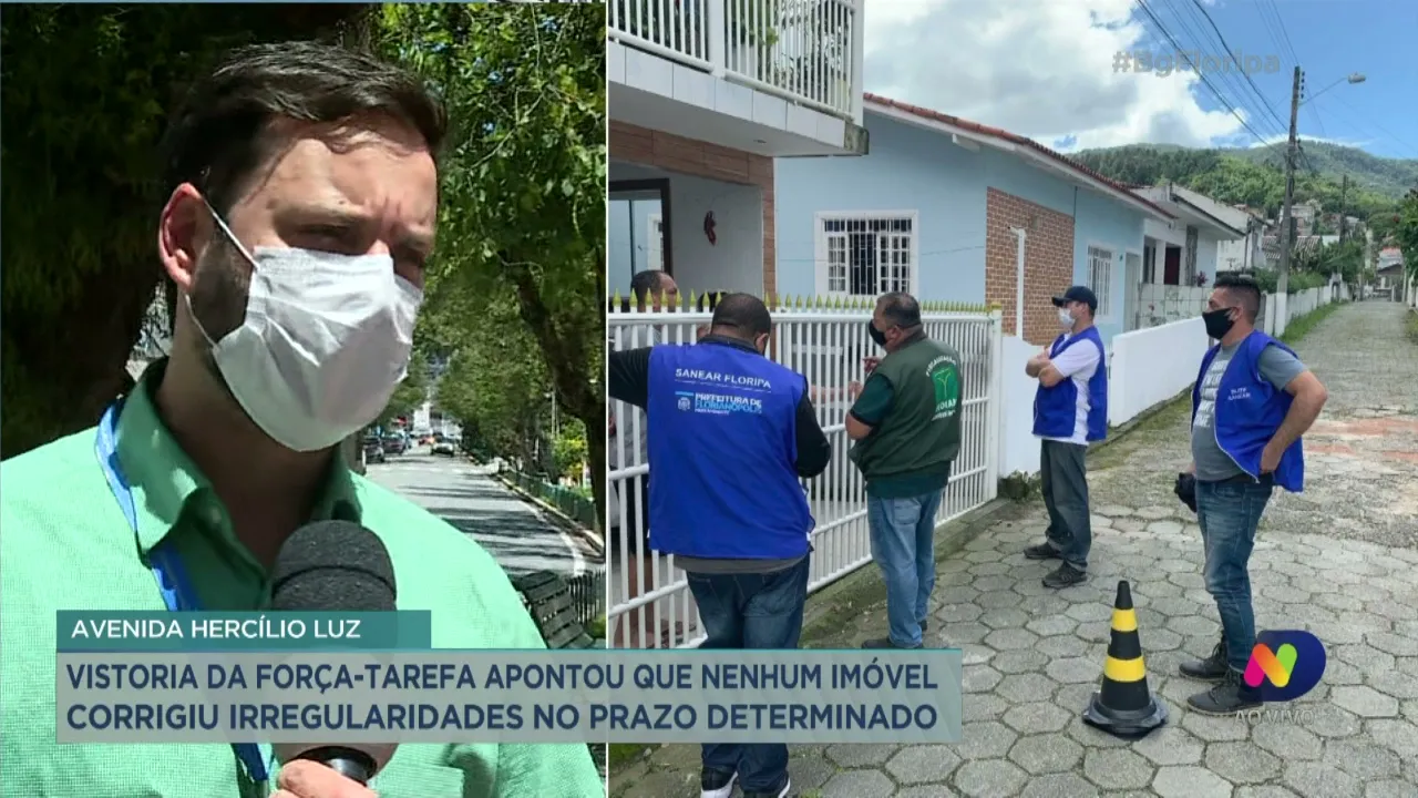 Vistoria apontou que nenhum imóvel da Avenida Hercílio Luz corrigiu as irregularidades no prazo
