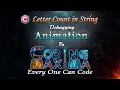 Cpp Letter Count in String Cpp programming Coding Maxima coding animations debugging