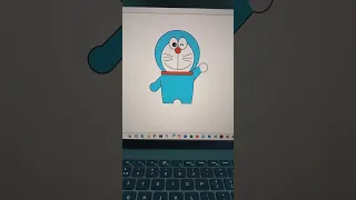 A code to draw Doraemon using the turtle programing in python