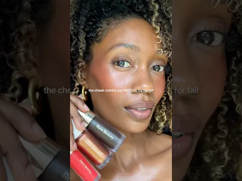 bronzed cherry cheek combo is a must for fall 🍒🤎 #rarebeauty #cheekcombo #bronzedcherry
