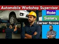 Automobile Workshop Supervisor - Role Salary Career Scope