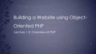 Building a Website using Object Oriented PHP 03