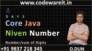 Day 3 Java Program Niven Number