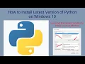 How to install 3 10 5 Latest Version of Python on Windows 10