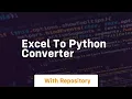 excel to python converter