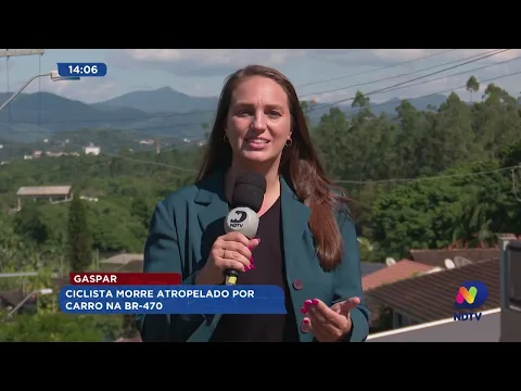 Ciclista morre atropelado na BR-470 em Gaspar