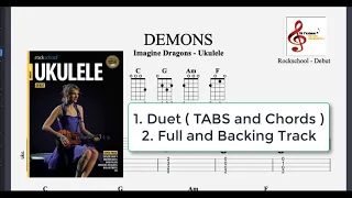 Download DEMONS - Imagine Dragons - Rockschool Ukulele Debut ( Tabs/Chords - Full and BT ) MP3