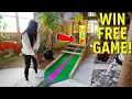 This is an Amazing Indoor Mini Golf Course - Hole in One