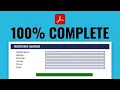 Progress Bar in Adobe Acrobat PDF Fillable Form
