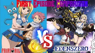 fairy tail vs eden zero episode 1 comparison