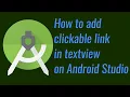 How to create the links in textview clickable textview android