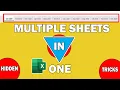 Excel Hack : Consolidate multiple excel tabs into one excel sheet | Merge all excel tabs into one