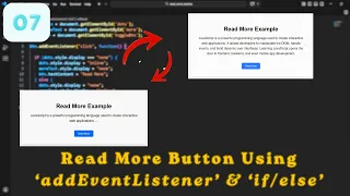 Build a Read More Read Less Button with JavaScript DOM Exploring JavaScript Day 7 ScratchStart