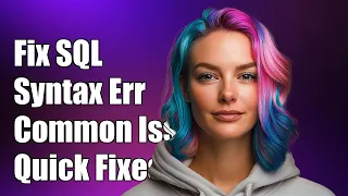 Fixing SQL Syntax Errors in JDBC Common Issues and Solutions