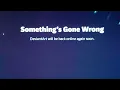 DeviantArt Something s Gone Wrong Error