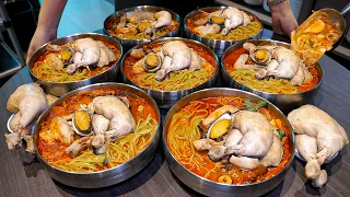 하루 1,000그릇 완판! 면친자들 환장하는 미친 퀄리티 닭고기 국수 TOP 3 Most Insane Korean Chicken Noodles l Korean street food