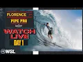 LIVE - Florence Pipe Pro Presented by HTA - Day 1