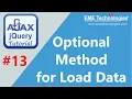 Jquery Ajax Optional Mehod for Load Data Core PHP