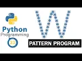 Python Pattern Programs Printing Stars in W Shape