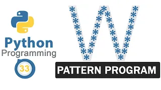 Python Pattern Programs Printing Stars in W Shape