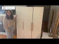 Armoire with Solid Wood Handle 3-Door Large Cabinet Review FUFU GAGA