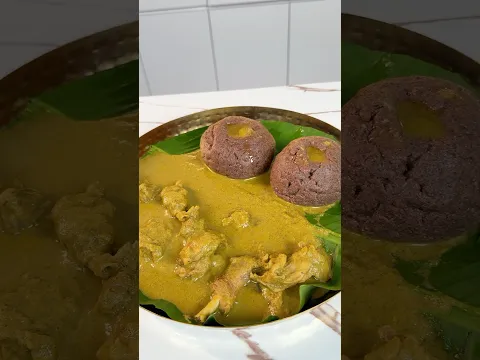 Ragi Mudde with Chicken Curry 💪 #food