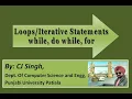 Lecture 6 Java Statements while do while for loop Java In Punjabi with subtitle