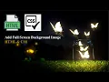How to Add Full-Screen Background Image with HTML CSS Responsive Full Page Background Image