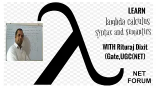 Lambda calculus part 1 basic syntax and semantics