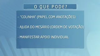 Saiba o que pode e o que não pode neste domingo de eleições no Brasil