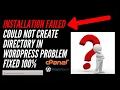 installation failed could not create directory in wordpress problem fixed 100