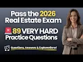 Pass Your Real Estate Exam With 89 Challenging Practice Questions