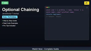 Optional Chaining - Complete JavaScript Tutorial