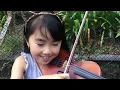 Download Lagu Fun violin playing Trampoline on my trampoline （小女孩在跳跳床上玩拉小提琴）
