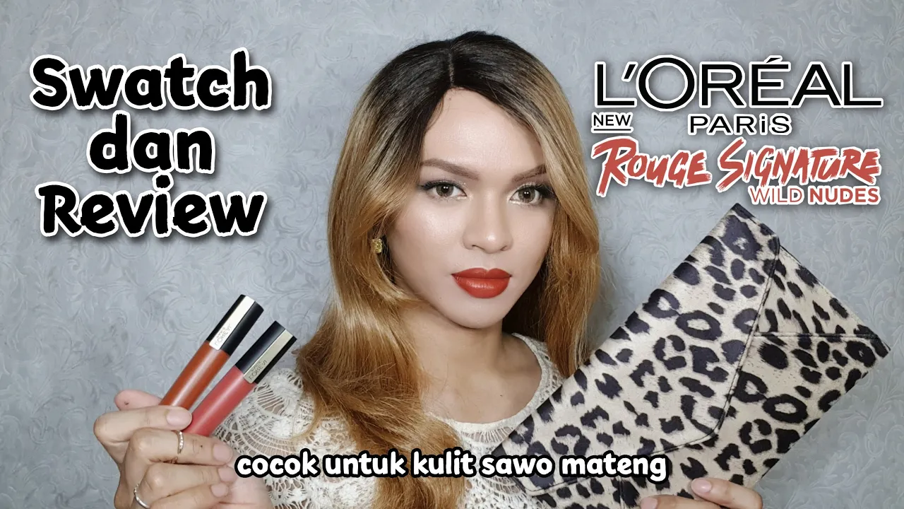 L'oreal Rouge Signature Lipstick Baked Nude || Swaches and Review (Warna Favorit)