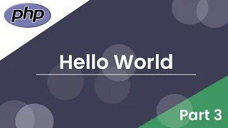 Learn PHP Hello World Php Somali Tutorials Part 3