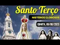 Download Lagu Santo Terço de Quarta Feira (09/08/2023) | Mistérios Gloriosos | Terço de Fátima