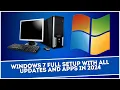Windows 7 Full Setup With All Updates and Apps in 2024